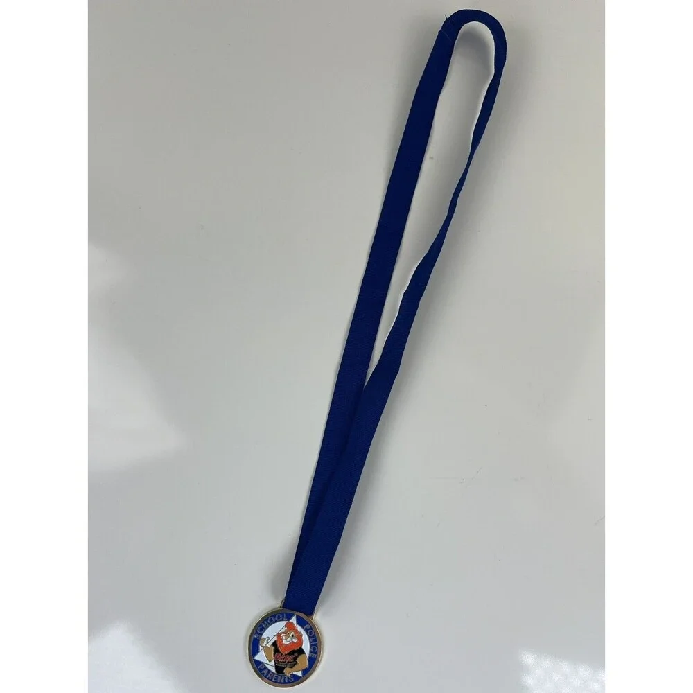DARE Drug Abuse Medal Resistance Education Metal School Police Parents Lanyard